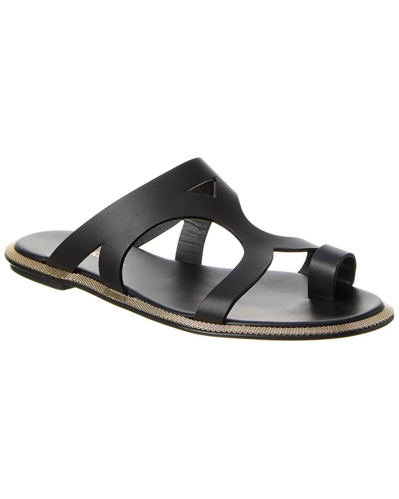 Ferragamo Marilu Leather Sandal Black