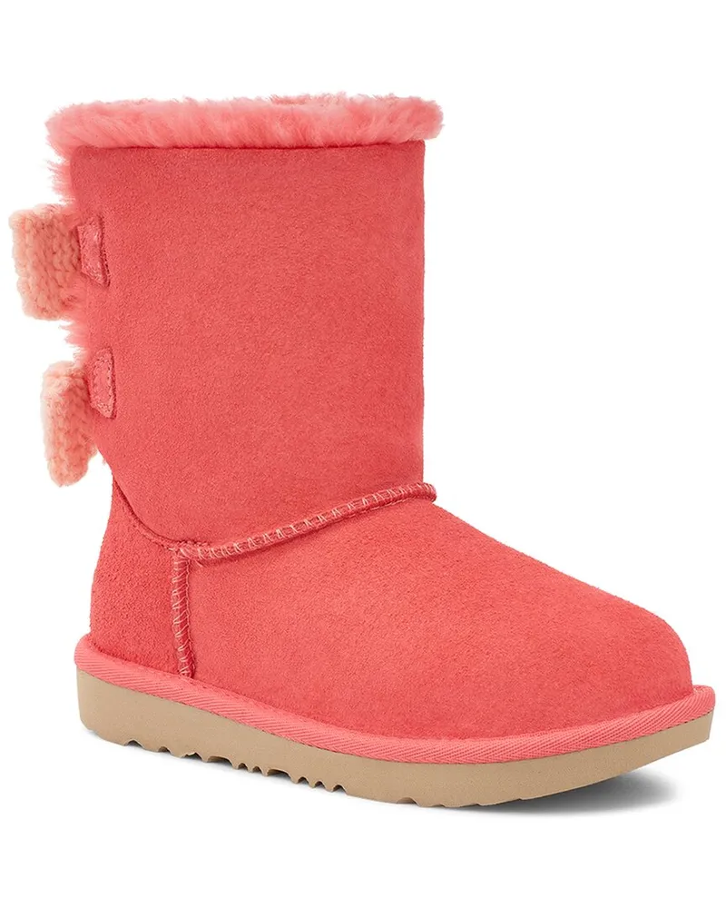 UGG Bailey Bow Suede Boot Pink