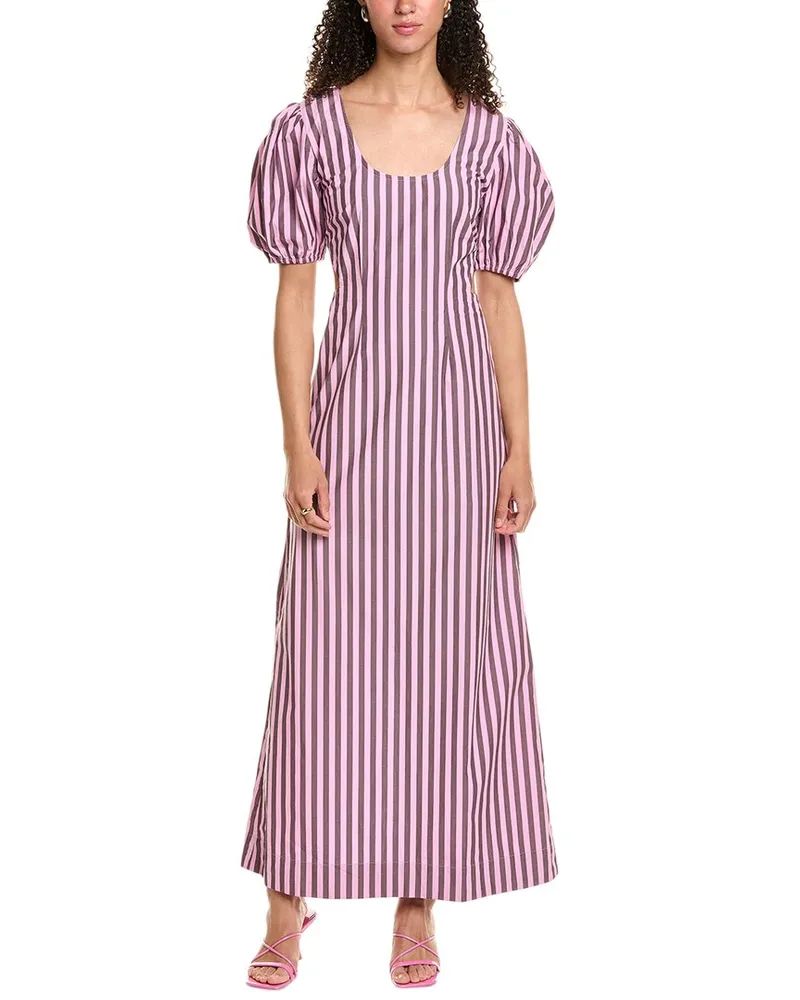 Ganni Cutout Dress Pink