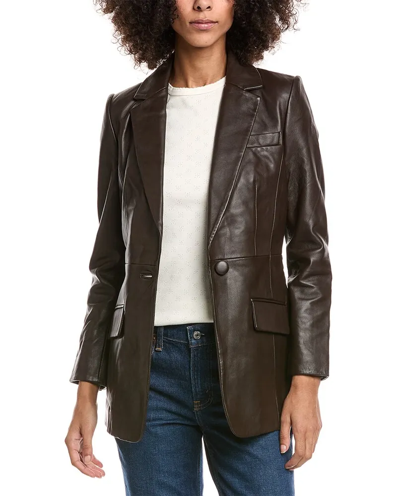Walter Baker Mia Leather Blazer Nocolor
