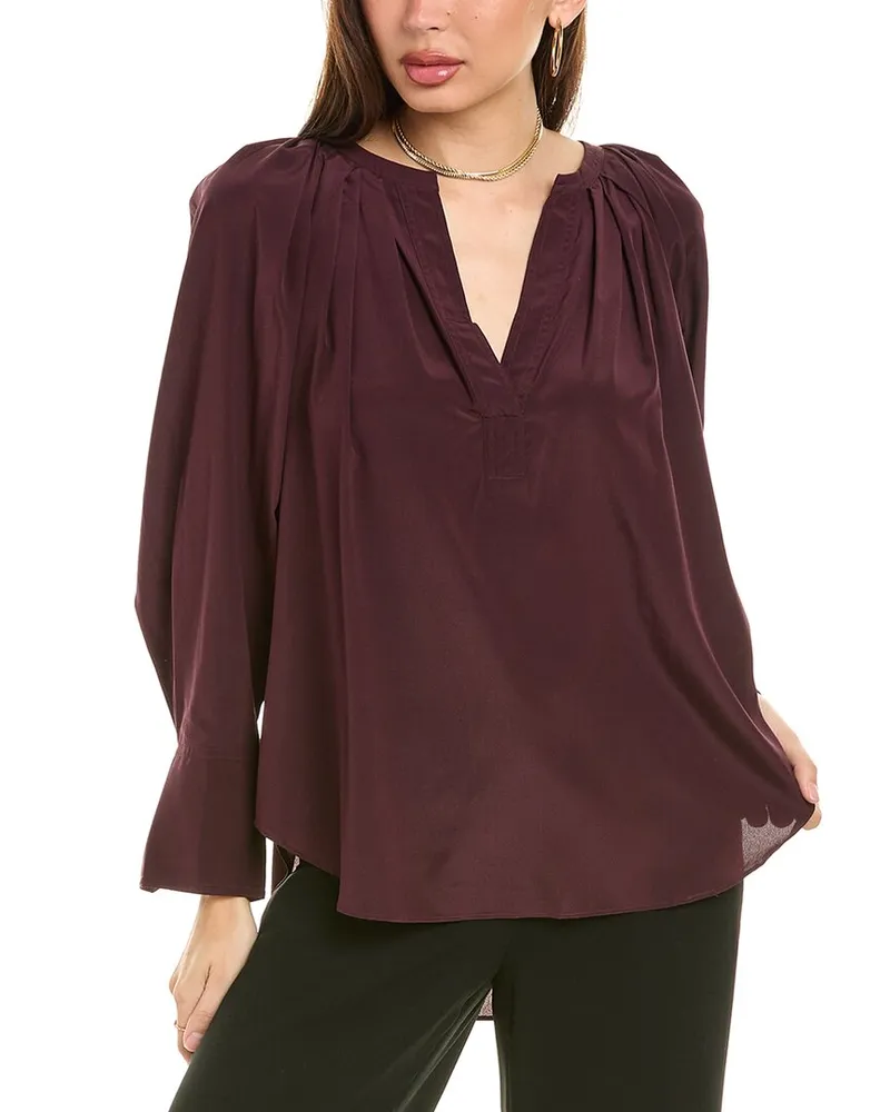 A.L.C. Nomad Silk-Blend Blouse Nocolor