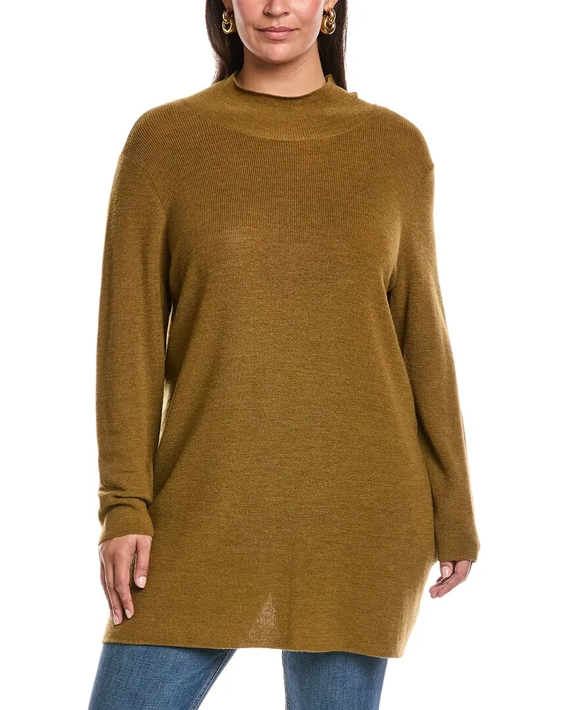 Eileen Fisher Plus Wool Tunic Green