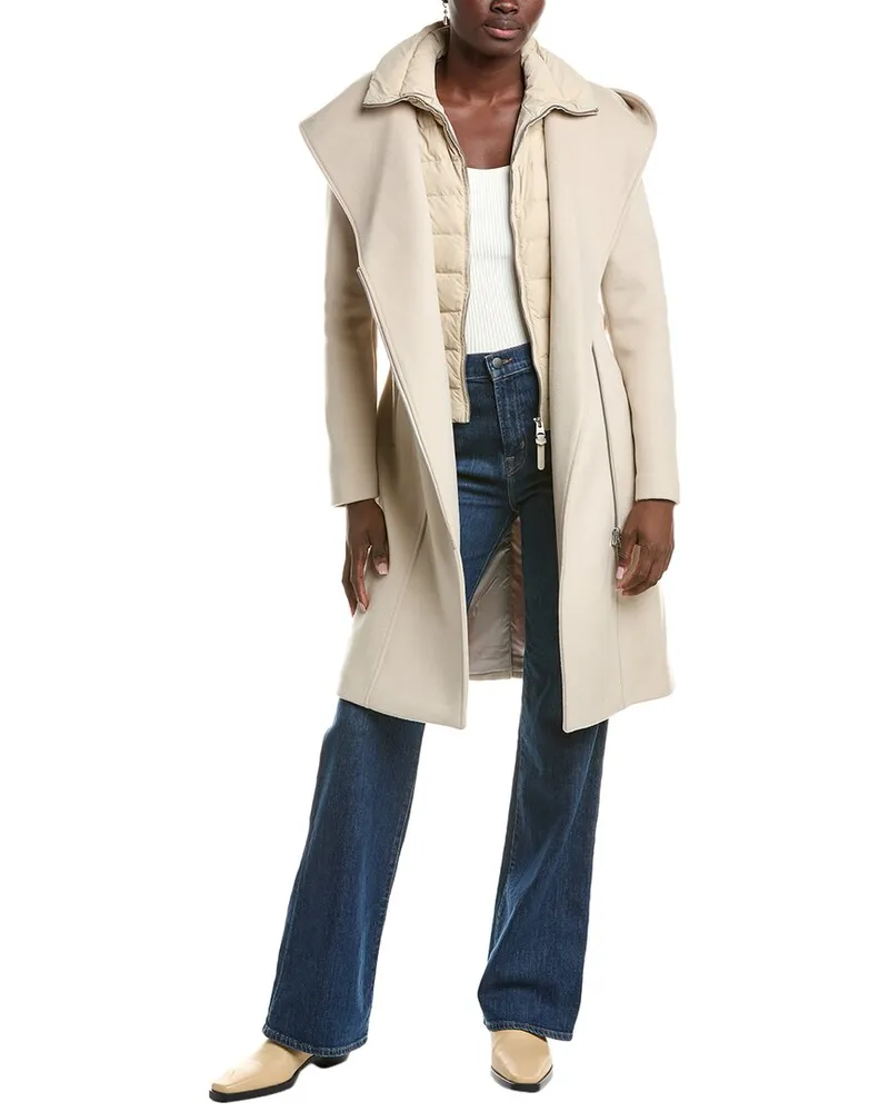 Mackage Shia Double Face Wool Trench Coat Nocolor