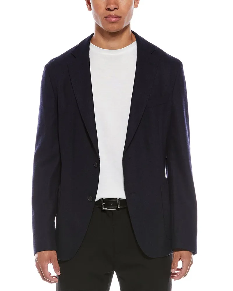 HUGO BOSS Hanry Wool-Blend Jacket Blue
