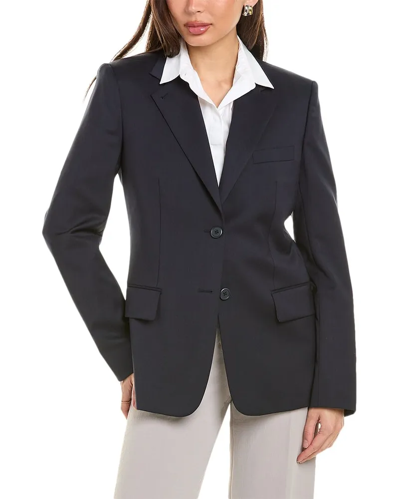Helmut Lang Classic Wool Blazer Navy