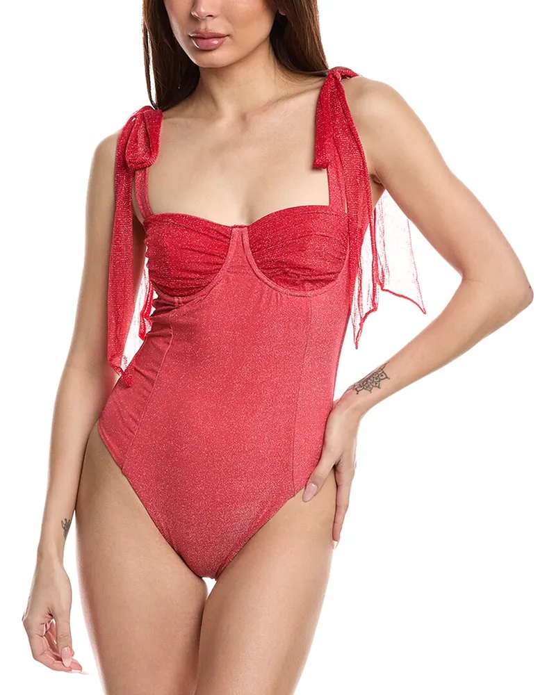 Beach Riot Dede One-Piece Red