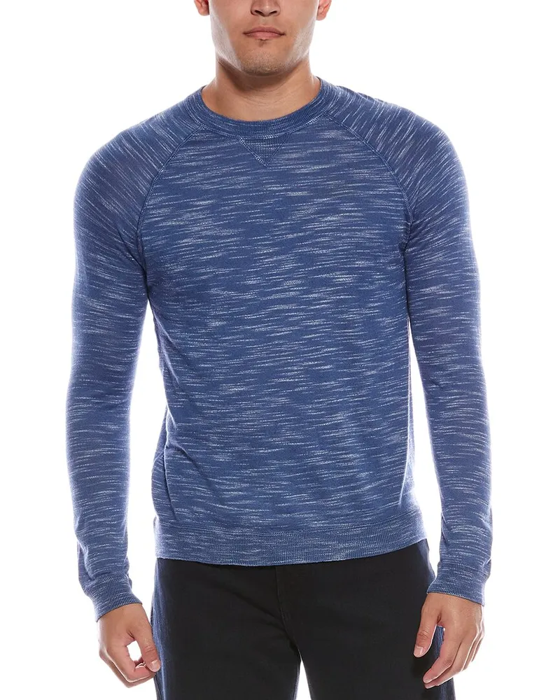 Autumn Cashmere Raglan Crewneck Sweatshirt Blue