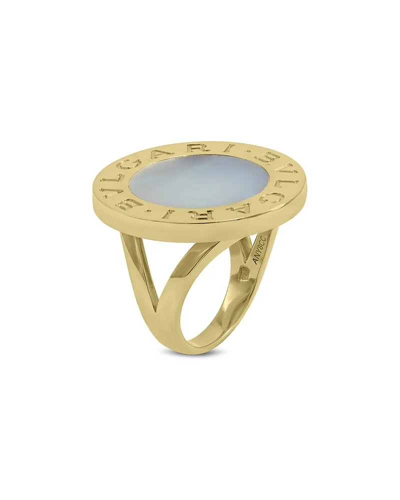 Bulgari 18K White Chalcedony Ring Nocolor