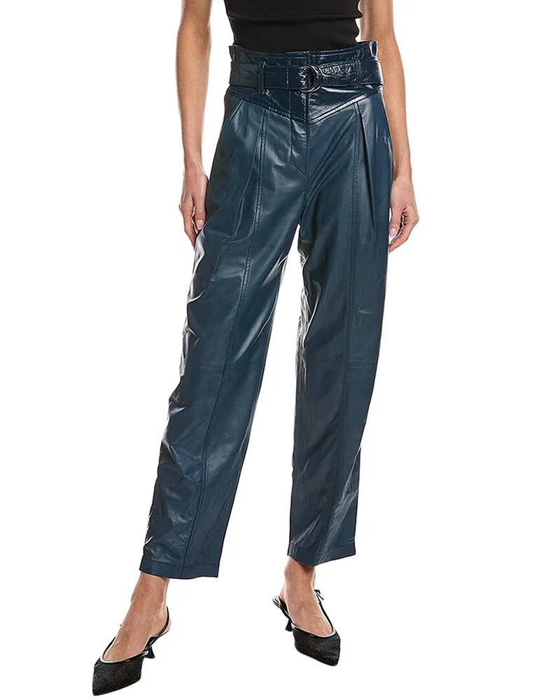 IRO Idrani Leather Pant Blue