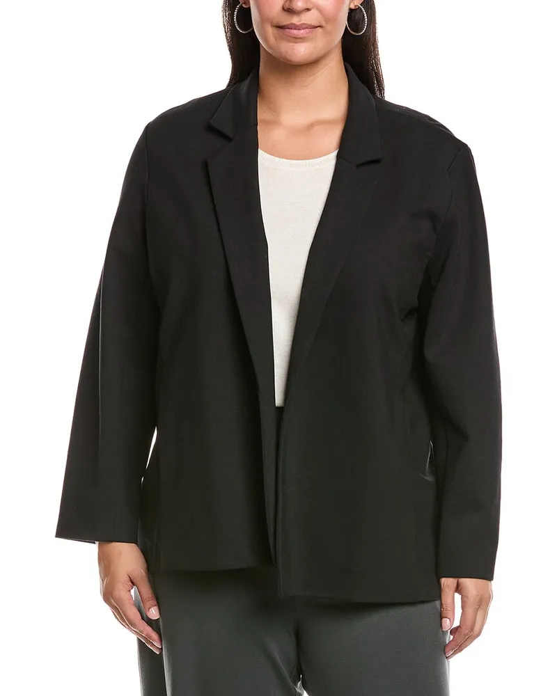 Eileen Fisher Plus Blazer Black