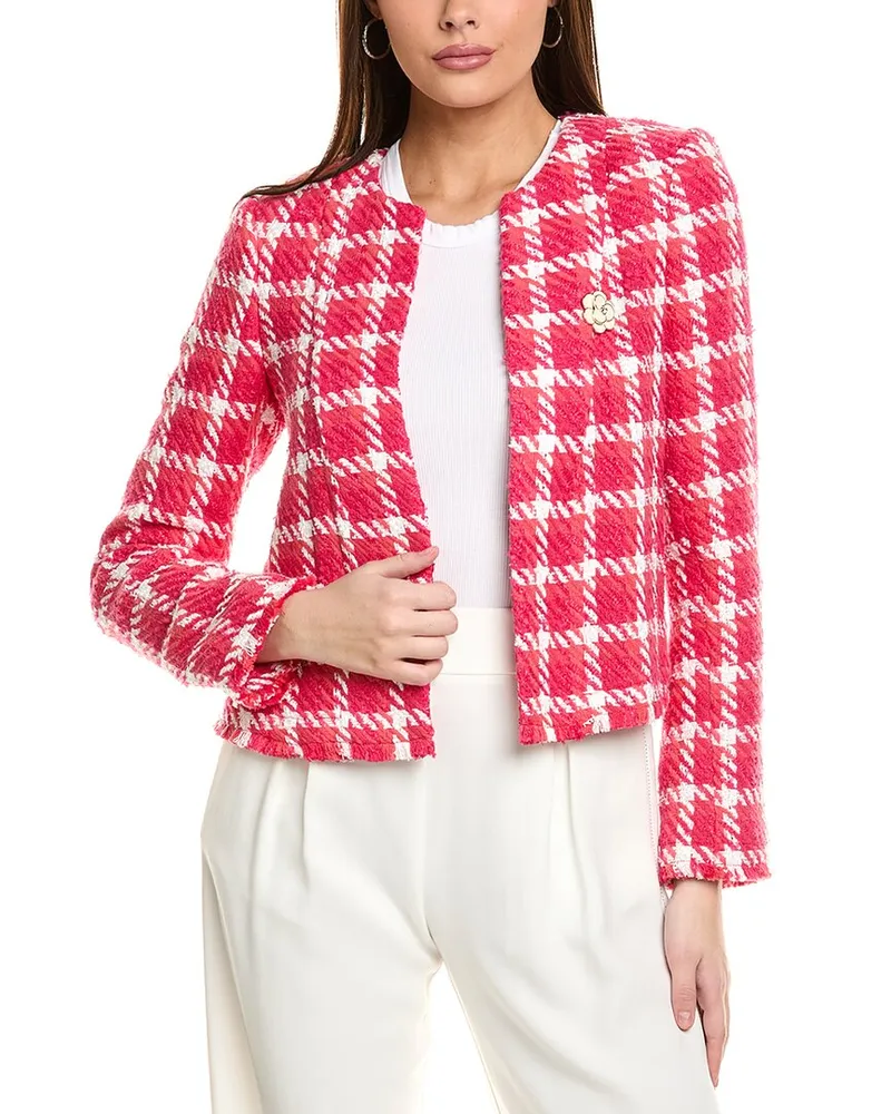 Karl Lagerfeld Tweed Jacket Red