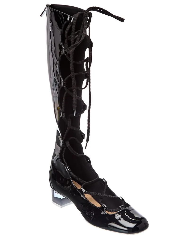 Dior Diorarty Patent Boot Black