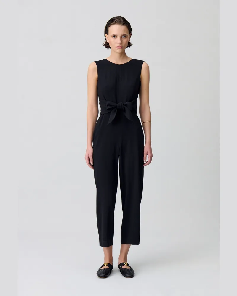 Claudie Pierlot Ärmelloser Jumpsuit Schwarz