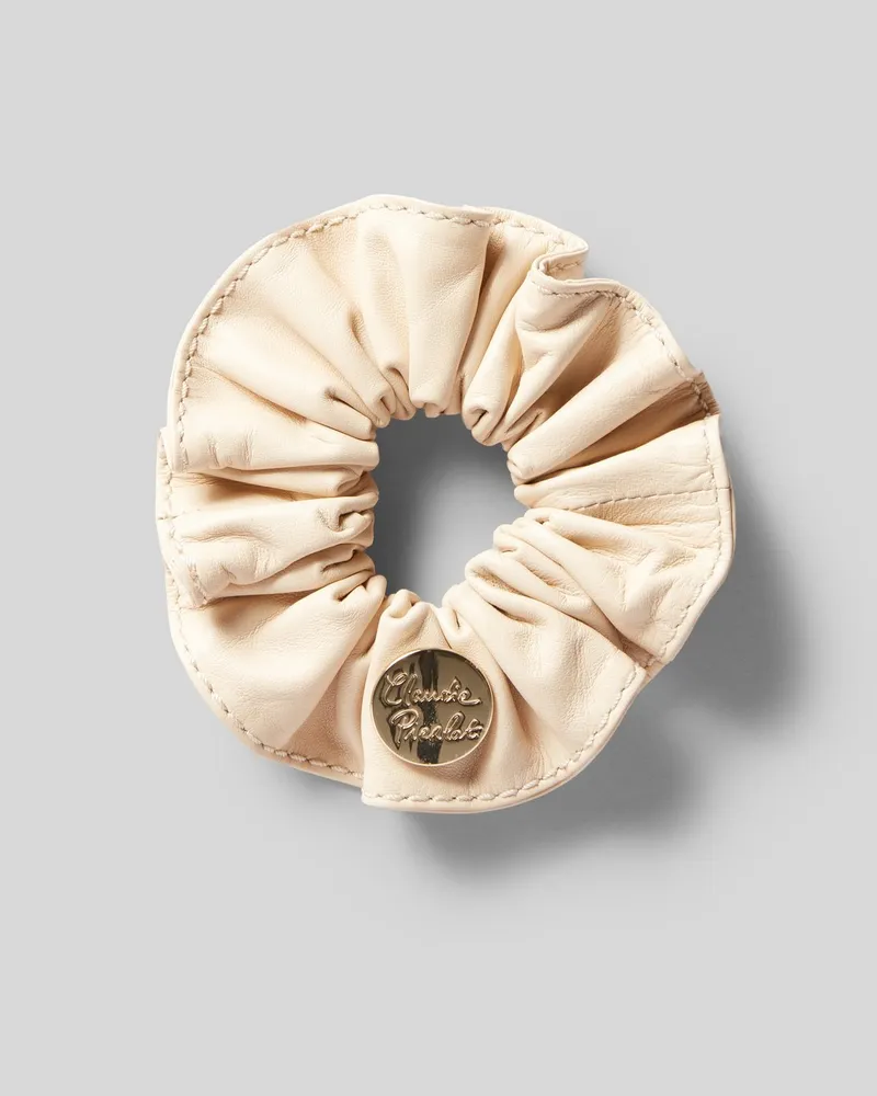 Claudie Pierlot Haarband aus Leder Beige
