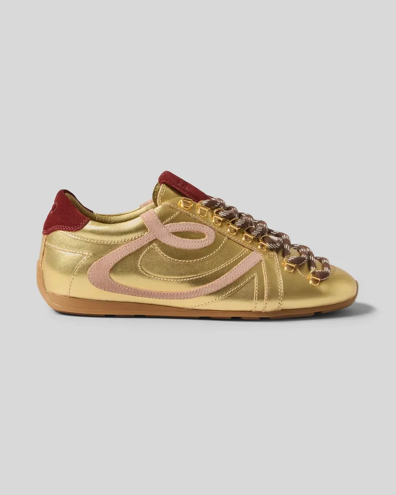 Claudie Pierlot Goldene Swing-Sneaker Gold