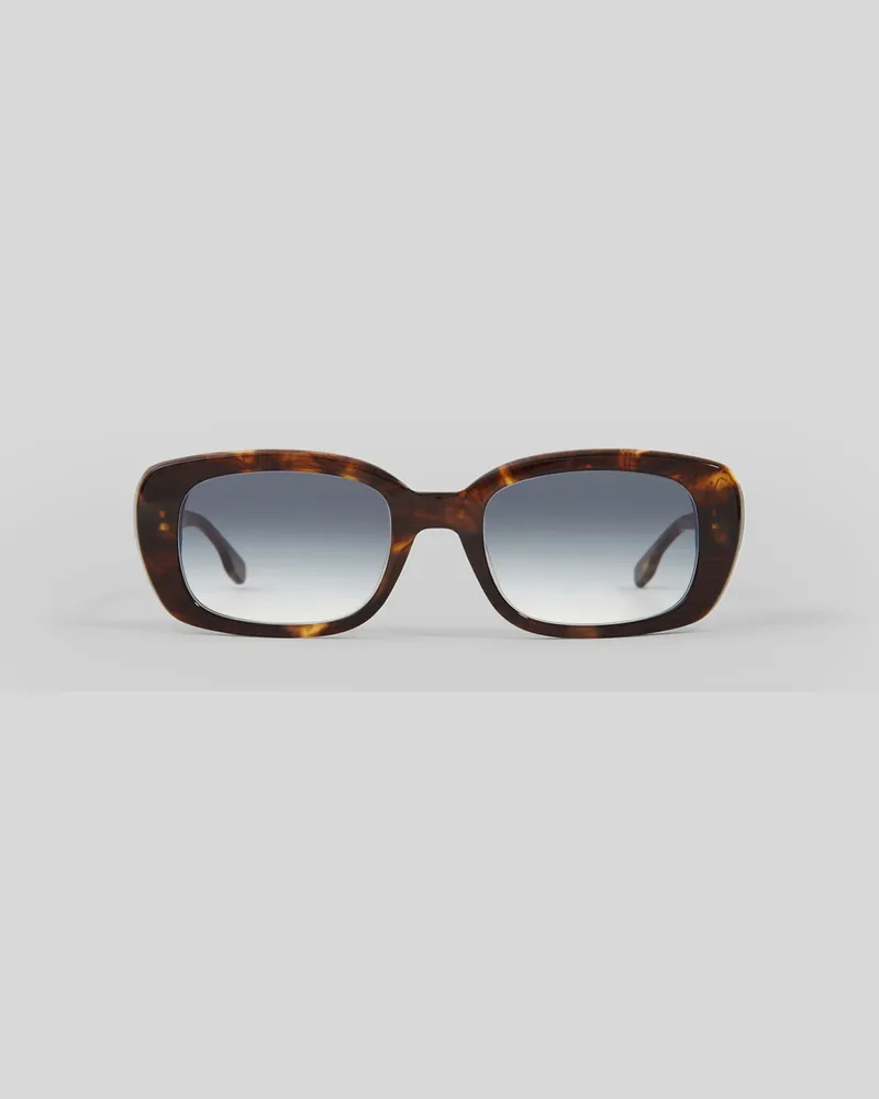 Claudie Pierlot Rechteckige Sonnenbrille Zweifarbig