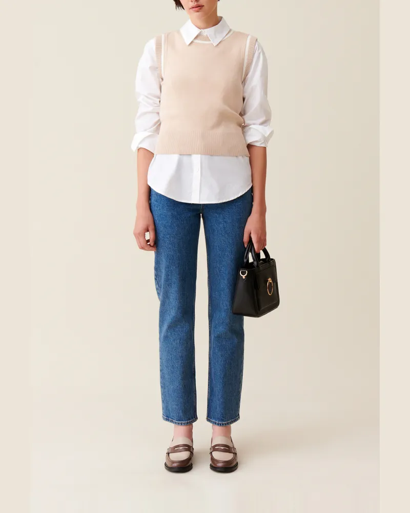 Claudie Pierlot Strickpullover mit Streifen-Design Hell