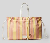 Große gestreifte Einkaufstasche