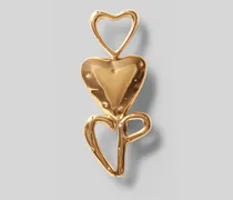 Goldene Herz-Brosche
