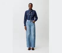 Bio-Baumwoll-Jeans mit Golddetails