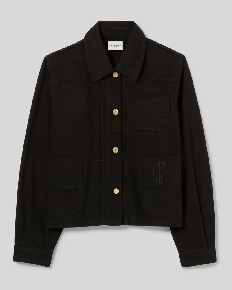 Claudie Pierlot Worker-Jeansjacke Denim