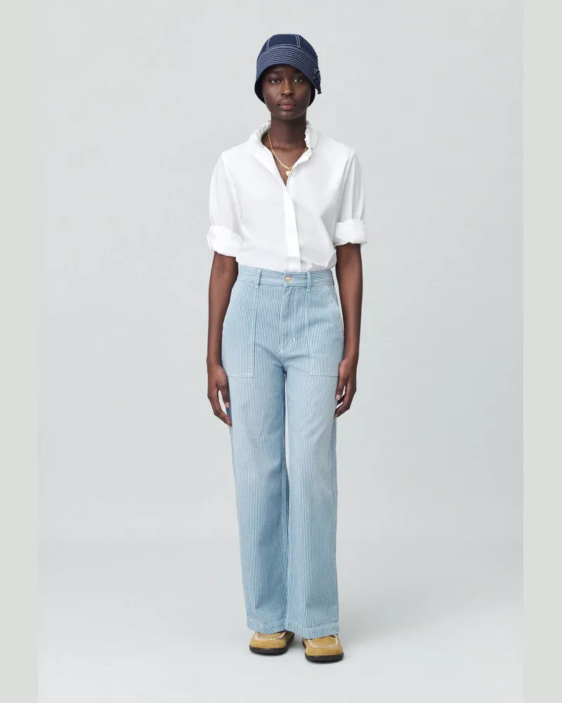 Claudie Pierlot Weit geschnittene Jeans Denim