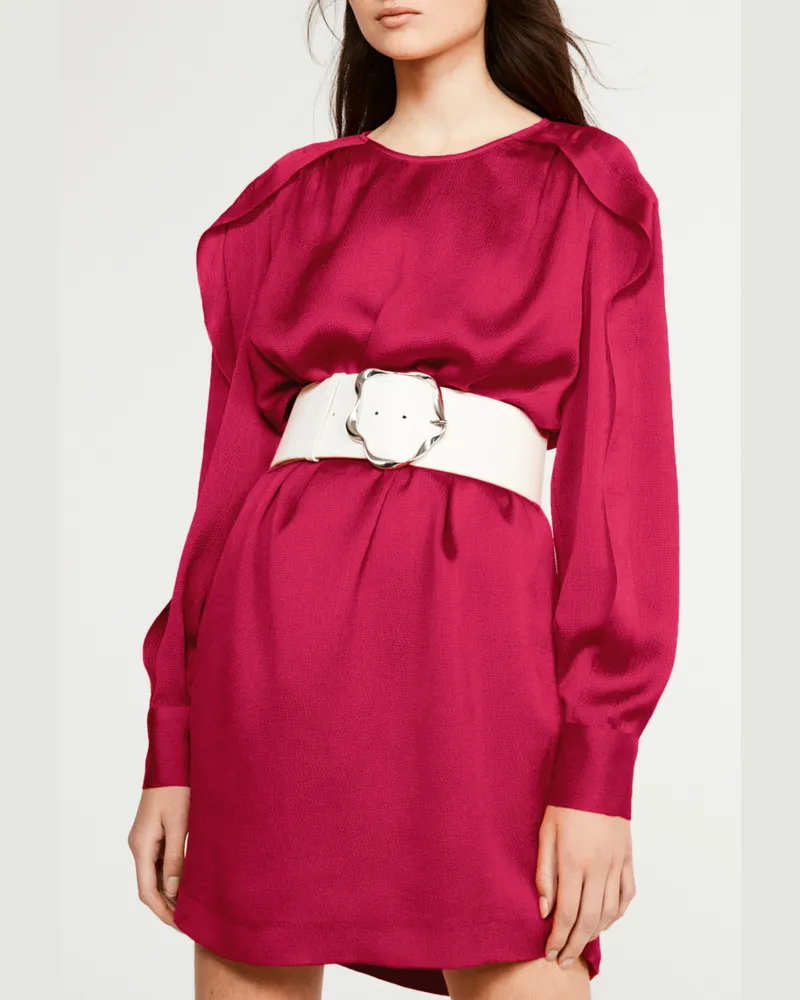 Claudie Pierlot Gerades Kleid Magenta