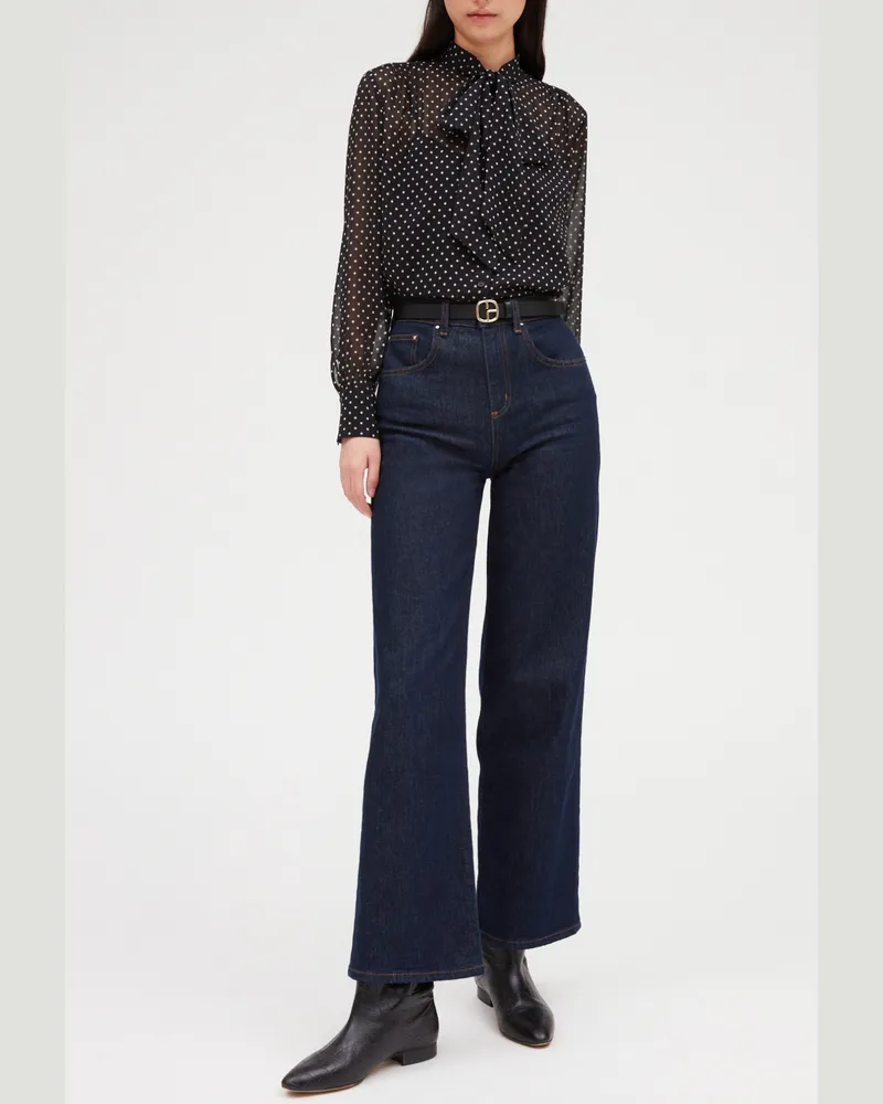 Claudie Pierlot Weite Raw Jeans Denim-raw