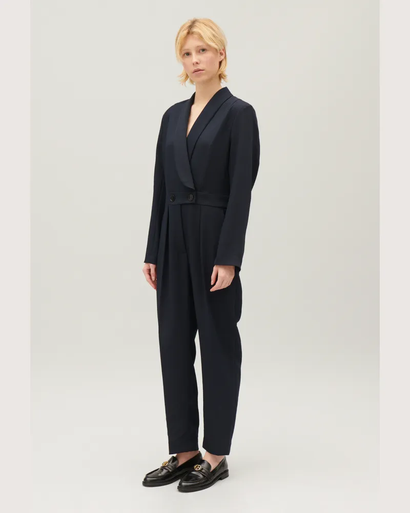 Claudie Pierlot Taillierter Jumpsuit Marine
