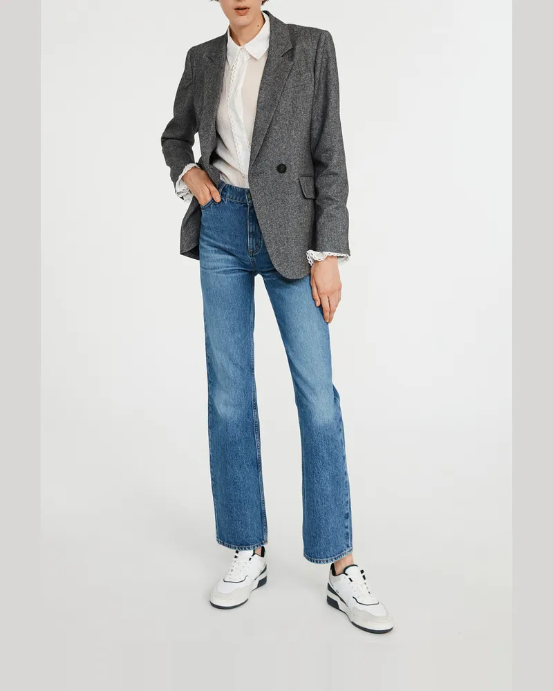 Claudie Pierlot Melierter Blazer Grau-meliert