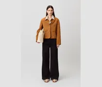 Schwarze Denim-Jeans mit Steg