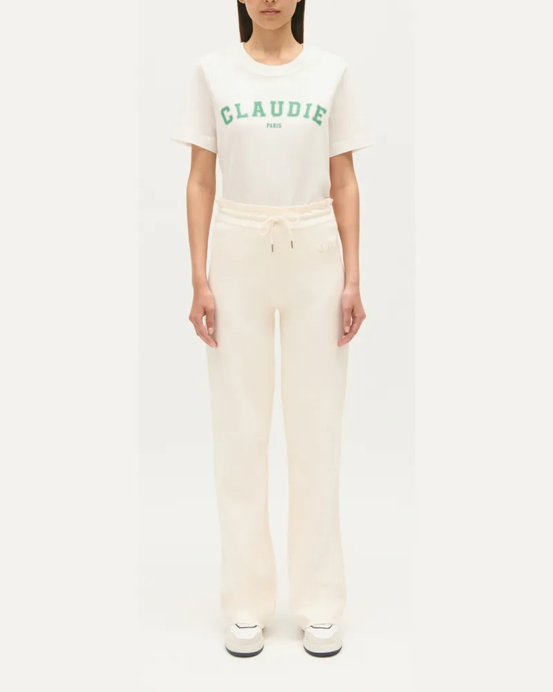 Claudie Pierlot Strickhose Ecru