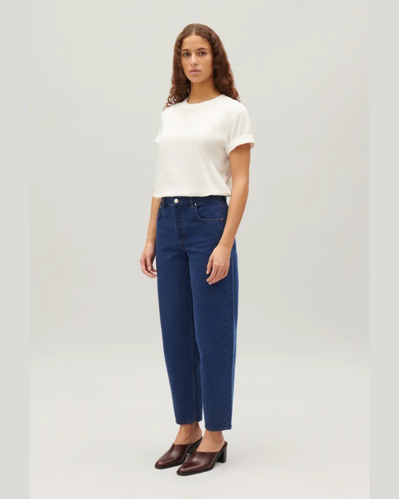Claudie Pierlot Mom Jeans Luc in Blau Denim