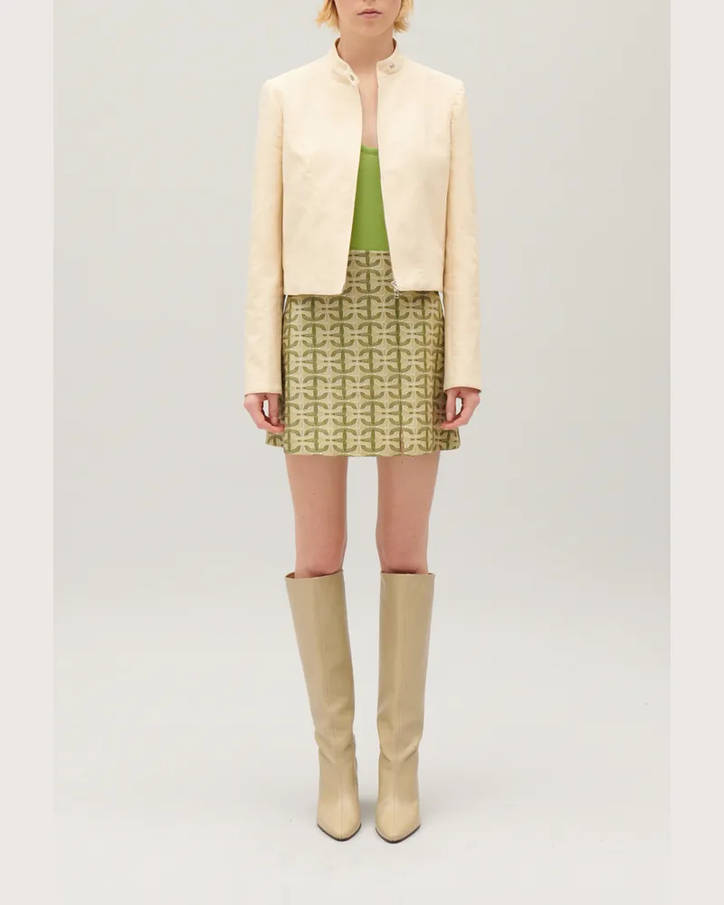 Claudie Pierlot Bikerjacke Hellbeige Hell