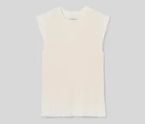 Stricktop mit Stehkragen