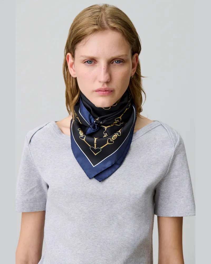 Designer-Halstuch Für Hunde – Louis Vuitton Monogramm-Muster, Braun/gold, Größe L