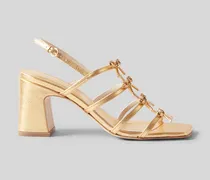 Ledersandalen mit Absatz