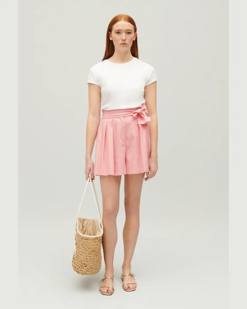 Claudie Pierlot Shorts zum Binden Pastellgrün Dragee