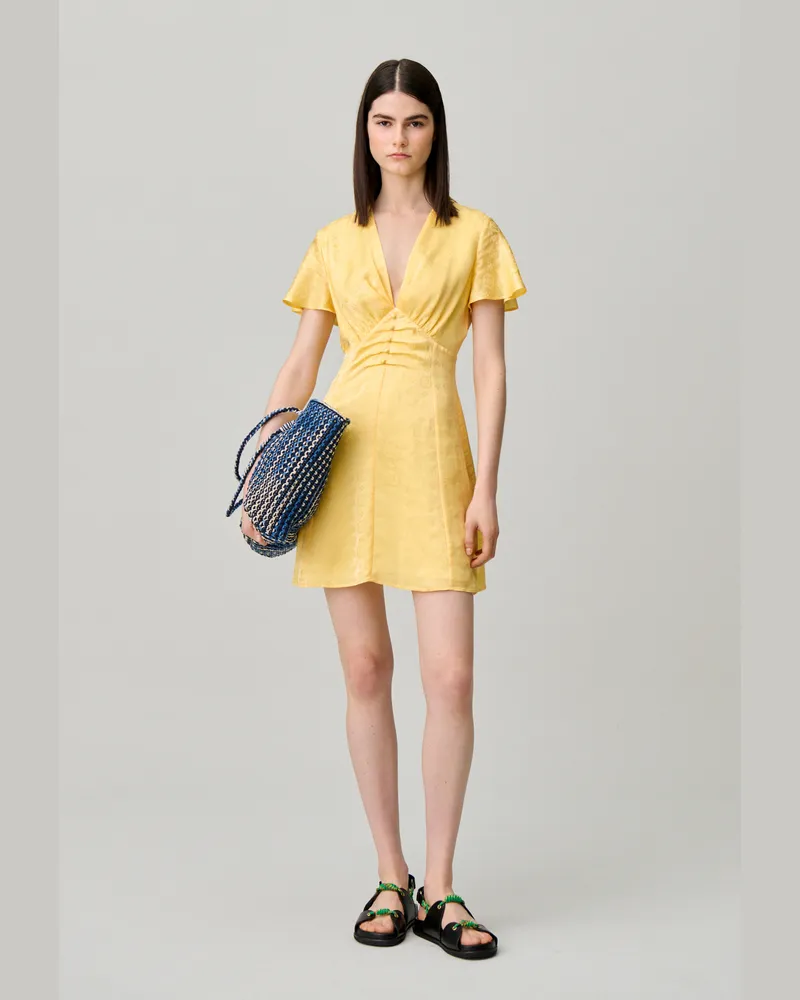 Claudie Pierlot Kurzes fließendes Kleid Shea