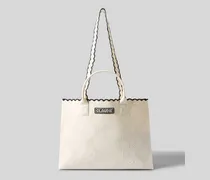 Zweifarbige Stricktasche