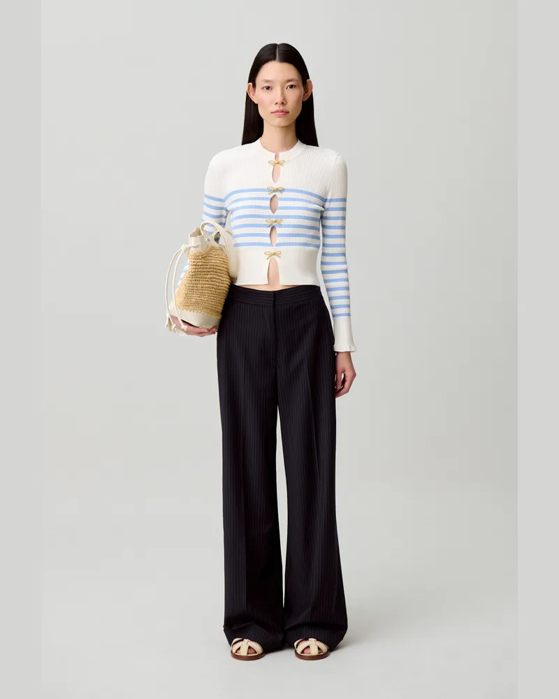 Claudie Pierlot Feinstrickpullover Zweifarbig