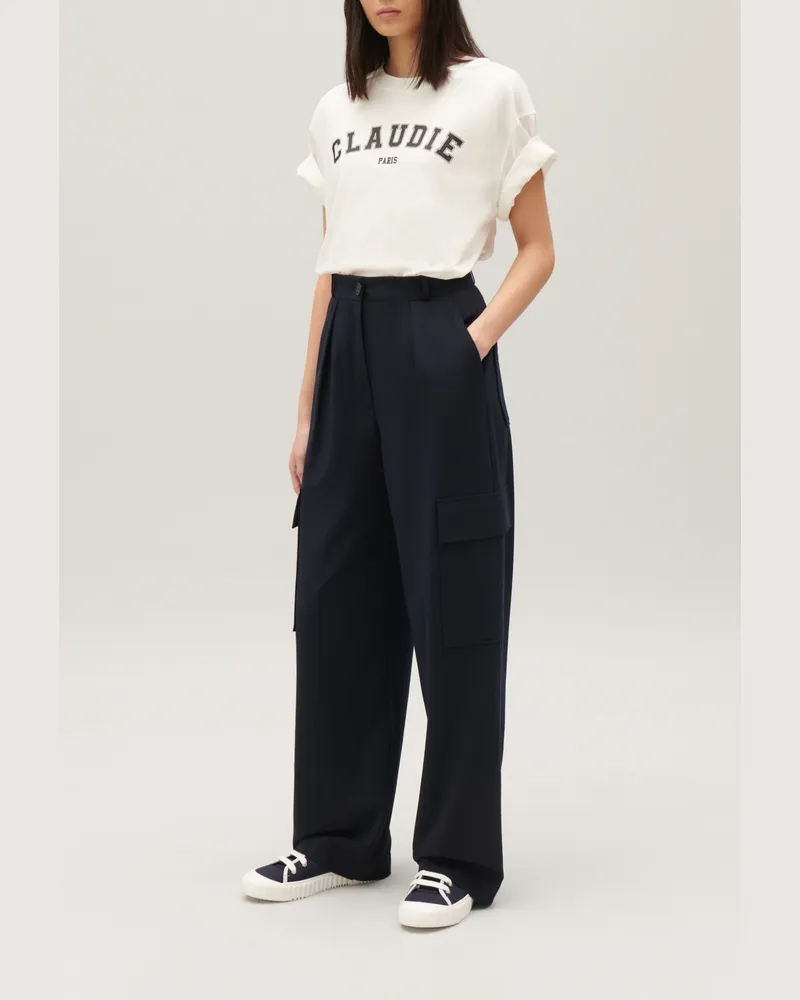 Claudie Pierlot Cargohose Marineblau Marine