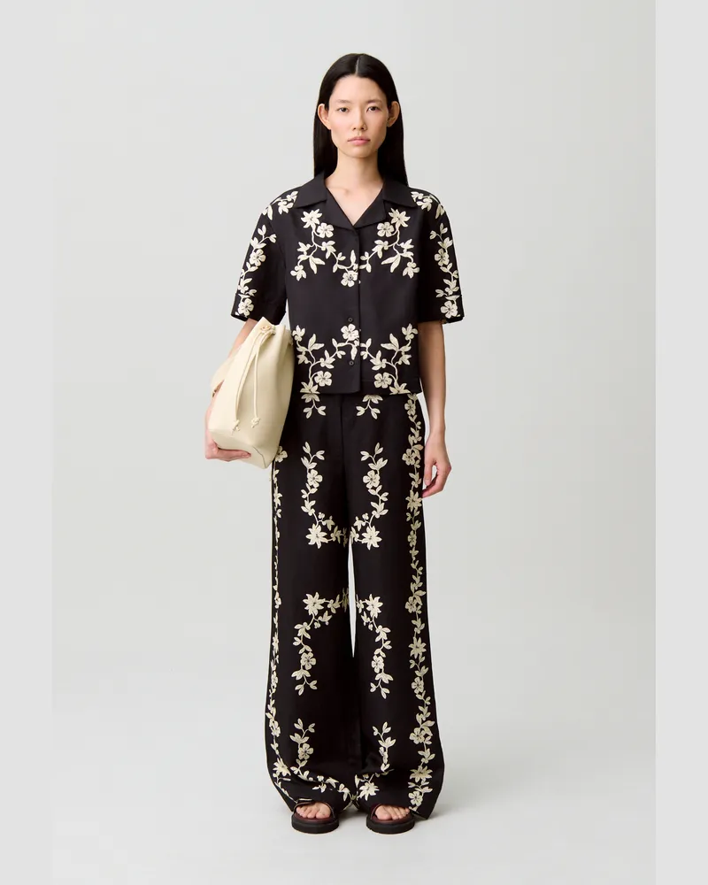 Claudie Pierlot Geblümtes Hemd Dunkler