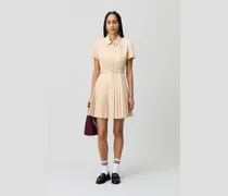 Knielanges Kleid mit Knöpfen