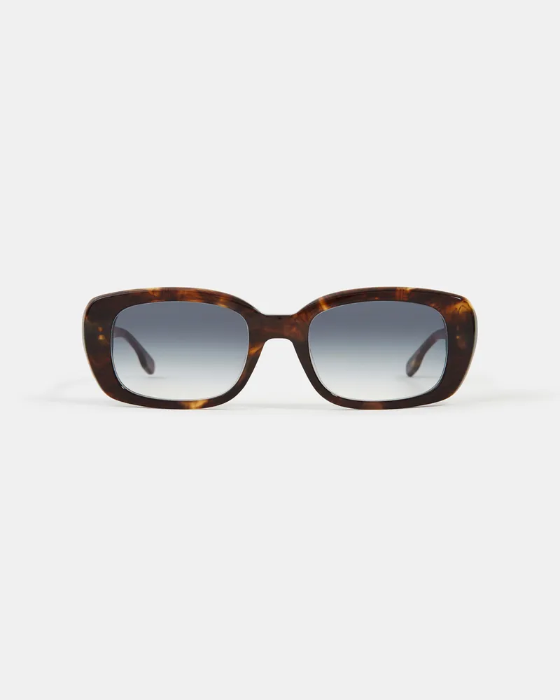 Claudie Pierlot Rechteckige Sonnenbrille Zweifarbig