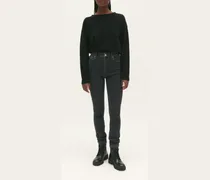 Anthrazitgraue Skinny-Jeans