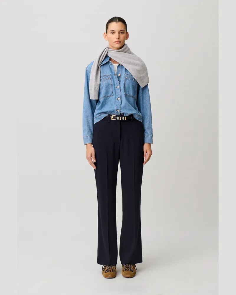 Claudie Pierlot Gerade geschnittener Anzughose Marine