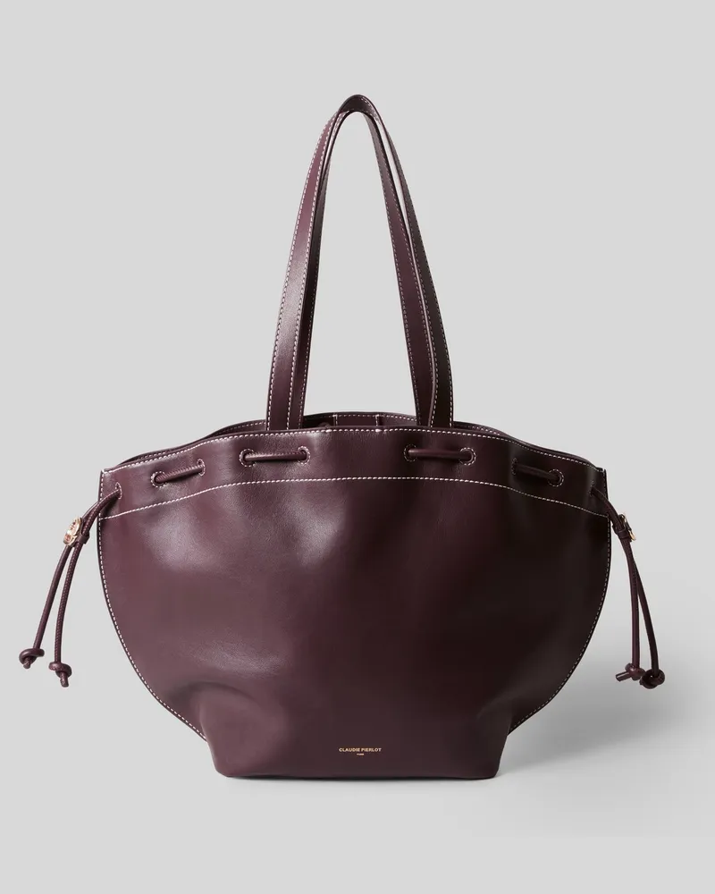 Claudie Pierlot Tasche Alban Glatte Ledertasche Weinliebe