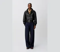 Leder-Bomberjacke