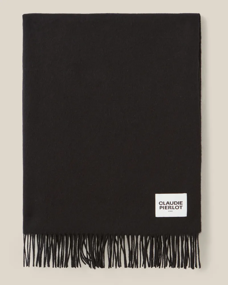 Claudie Pierlot Fringed Schal Schwarz